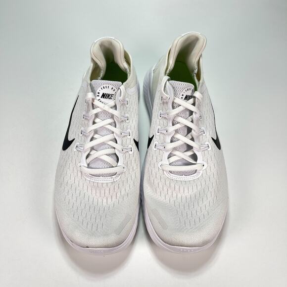 Nike Free RN 2018 White Lightweight Lace Up Running Shoes 942836-003 Men's Sz 12 - Picture 3 of 11
